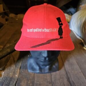 Vintage Bart Simpsons BRAT Charli XCX Retro Dad Low Profile Hat As Is